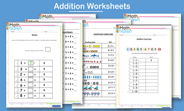 Addition worksheets for grade 1 math practice